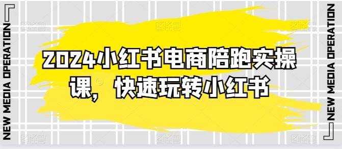2024小红书电商陪跑实操课，快速玩转小红书，超过20节精细化课程-蚂蚁汇资源分享项目网