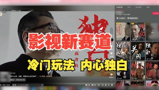 最新影视解说玩法，人物独白，30天涨粉24万+，全流程拆解【揭秘】-蚂蚁汇资源分享项目网