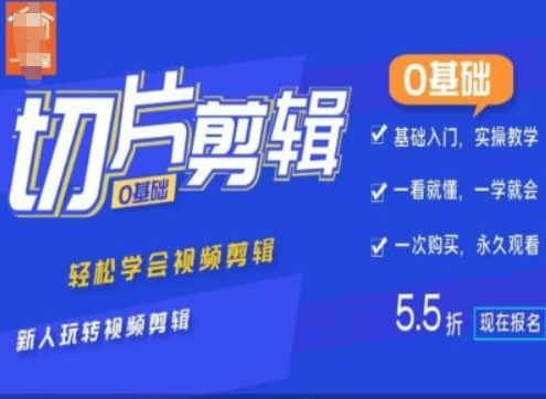 0基础IP切片剪辑，轻松学会视频剪辑，新人玩转视频剪辑-蚂蚁汇资源分享项目网