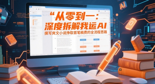 从零到一:深度拆解我运用AI撰写爽文小说挣取首笔稿费的全流程思路