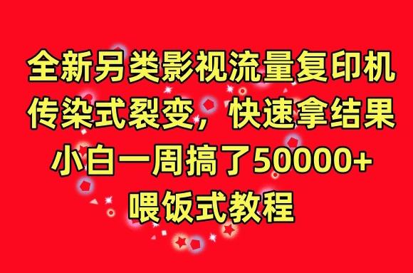 全新另类影视流量复印机，传染式裂变，快速拿结果，小白一周搞了50000+，喂饭式教程【揭秘】-蚂蚁汇资源分享项目网