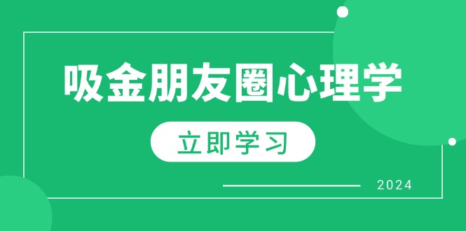 朋友圈吸金心理学：揭秘心理学原理，增加业绩，打造个人IP与行业权威-蚂蚁汇资源分享项目网