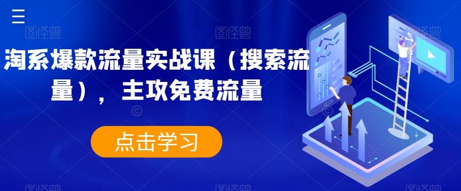 淘系爆款流量实战课（搜索流量），主攻免费流量-蚂蚁汇资源分享项目网
