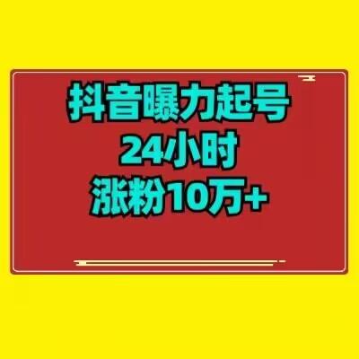 抖音曝力起号24小时涨粉10万+教程拆解-蚂蚁汇资源分享项目网