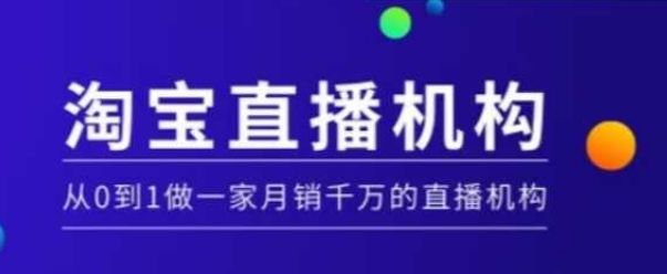 淘宝直播运营实操课【MCN机构】，从0到1做一家月销千万的直播机构-蚂蚁汇资源分享项目网