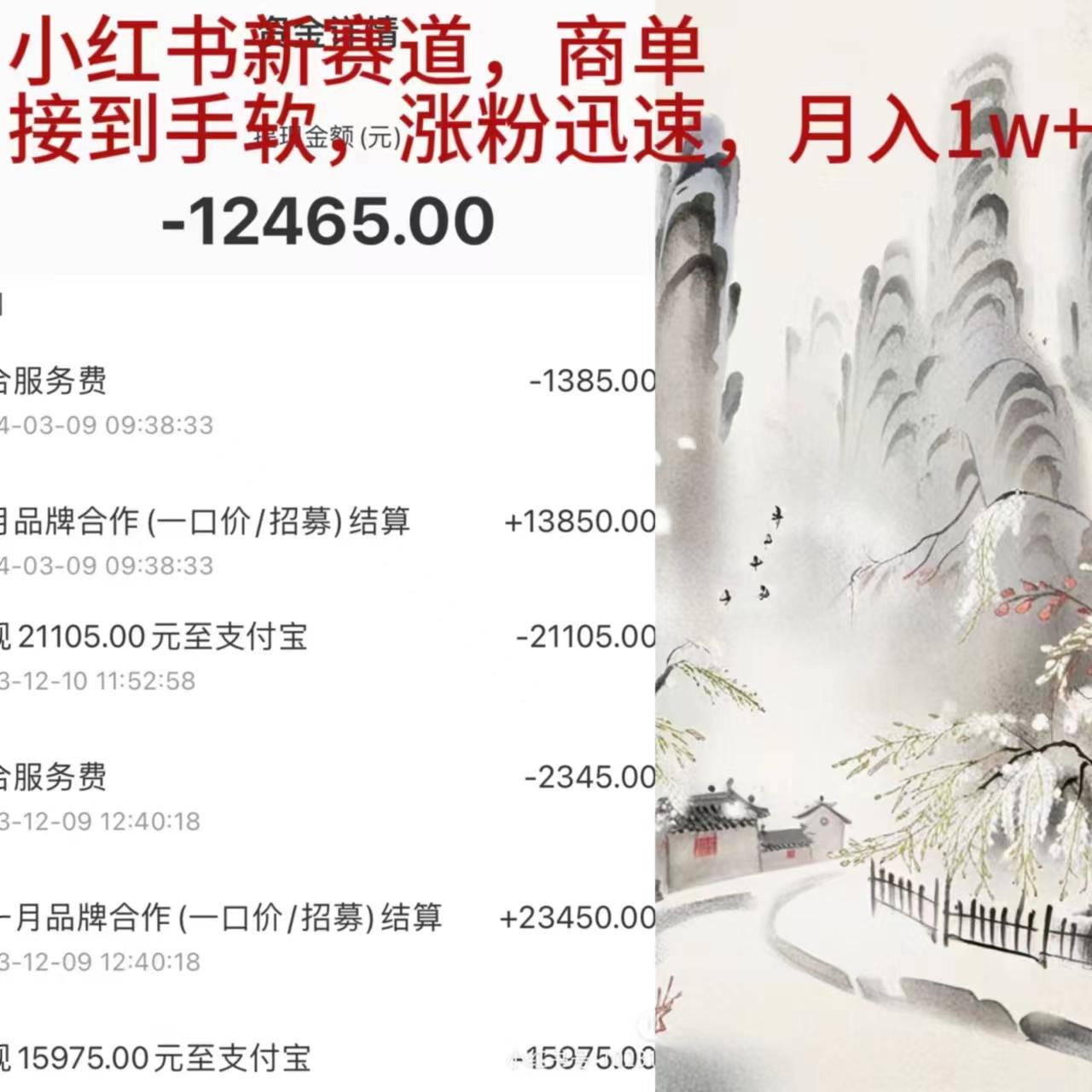 (9476期)小红书新赛道，商单接到手软，涨粉迅速，月入1w+-蚂蚁汇资源分享项目网