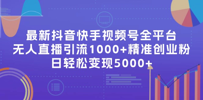 最新抖音快手视频号全平台无人直播引流1000+精准创业粉，日轻松变现5000+-蚂蚁汇资源分享项目网
