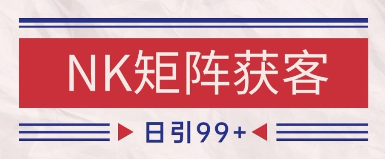 小红书某音NK赛道引流获客 自热矩阵日引200+【揭秘】-蚂蚁汇资源分享项目网