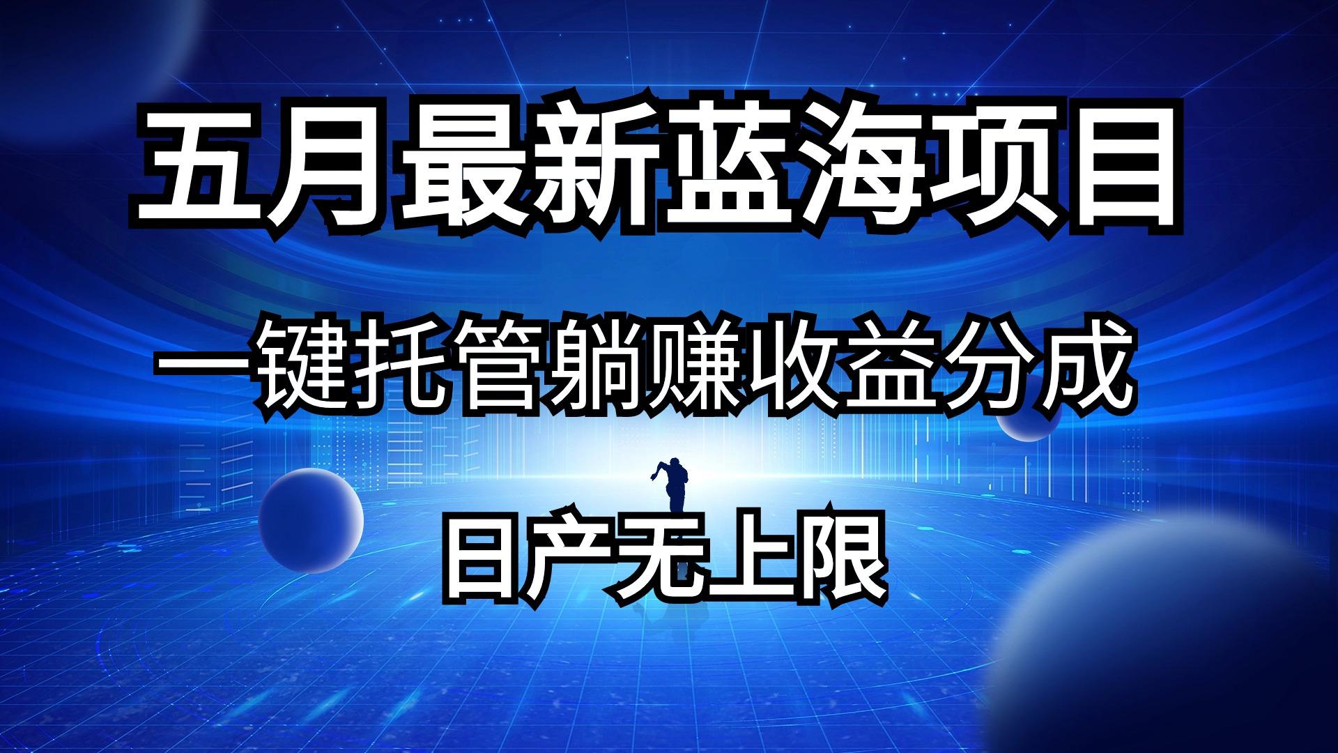 五月刚出最新蓝海项目一键托管 躺赚收益分成 日产无上限-蚂蚁汇资源分享项目网