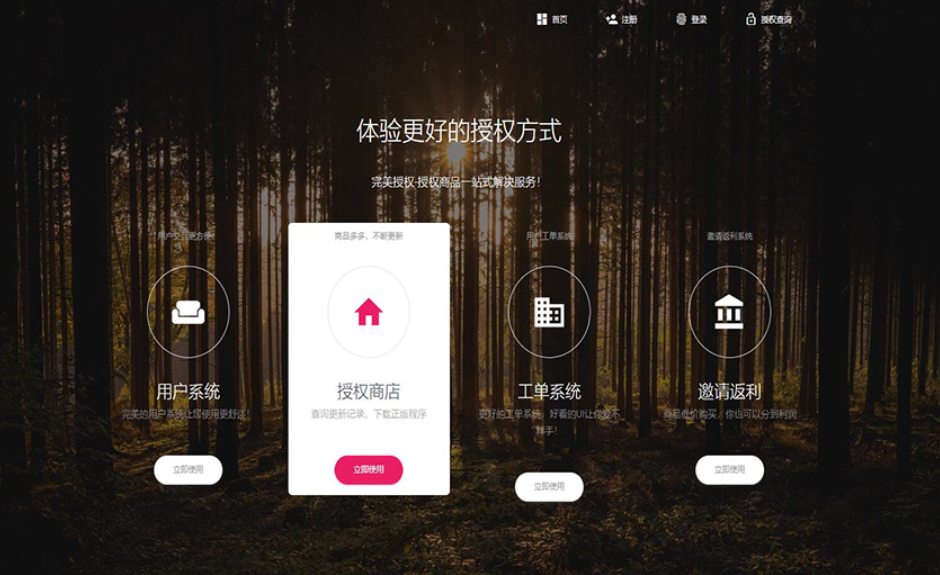PHP域名授权系统网站 精美UI支付系统团队合作代理返利发卡系统 授权授权管理工单系统-蚂蚁汇资源分享项目网