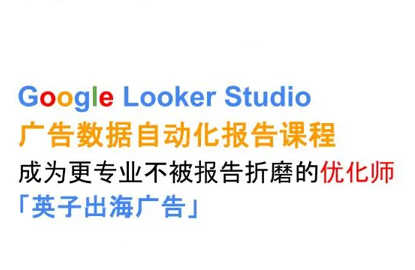 英子出海广告·Google Looker Studio从新手到高手-蚂蚁汇资源分享项目网
