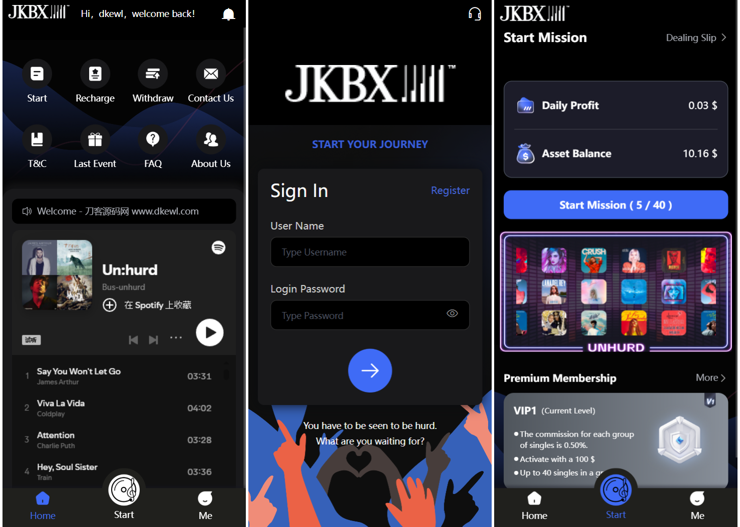JKBX海外音乐抢单系统源码 Thinkphp框架 附教程-蚂蚁汇资源分享项目网
