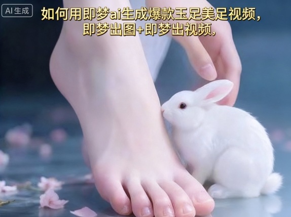 如何用即梦ai生成爆款玉足美足视频，即梦出图+即梦出视频，快速涨粉-蚂蚁汇资源分享项目网