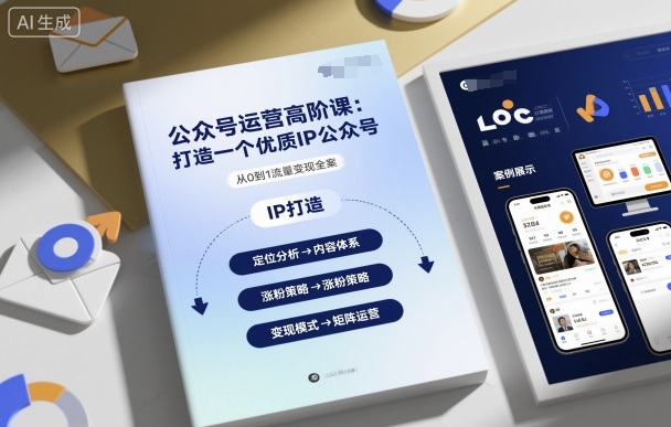公众号运营高阶课，打造一个优质IP公众号-蚂蚁汇资源分享项目网