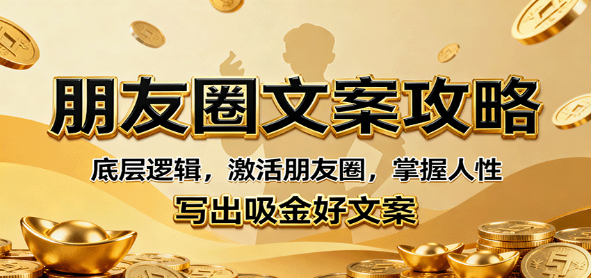朋友圈文案攻略：底层逻辑，激活朋友圈，掌握人性，写出吸金好文案-蚂蚁汇资源分享项目网