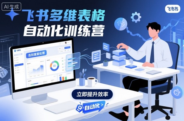 飞书多维表格自动化训练营，手把手教你告别重复处理，用多维表格开启高效办公新模式-蚂蚁汇资源分享项目网
