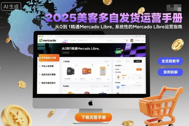 2025美客多自发货运营手册：从0到1精通Mercado Libre，系统性的Mercado Libre运营指南-蚂蚁汇资源分享项目网