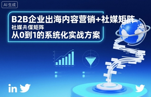 B2B企业出海内容营销+社媒矩阵，从0到1的系统化实战方案-蚂蚁汇资源分享项目网