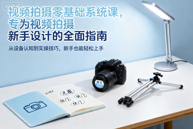 视频拍摄零基础系统课，专为视频拍摄新手设计的全面指南-蚂蚁汇资源分享项目网