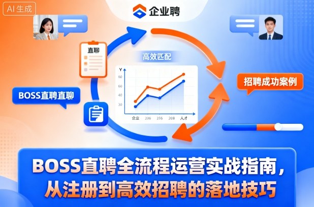 BOSS直聘全流程运营实战指南，从注册到高效招聘的落地技巧-蚂蚁汇资源分享项目网