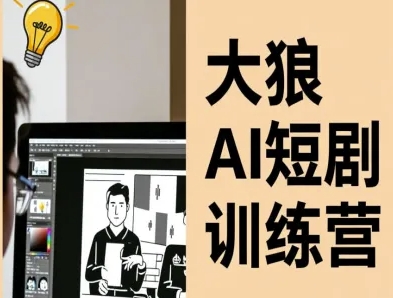 大狼AI短剧训练营-短剧课程(更新中)-蚂蚁汇资源分享项目网