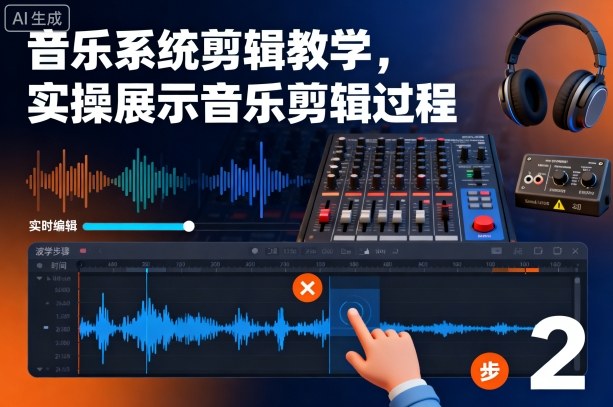音乐系统剪辑教学，实操展示音乐剪辑过程-蚂蚁汇资源分享项目网
