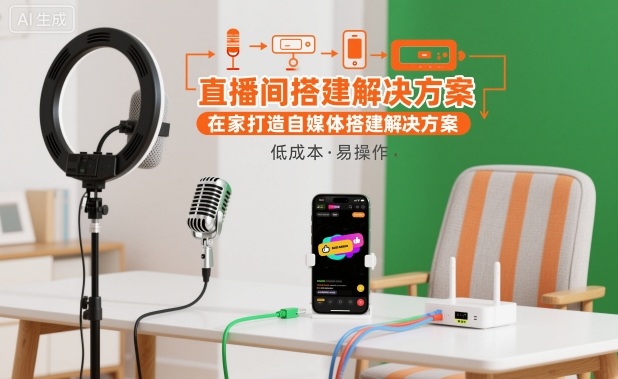 直播间搭建解决方案，在家打造自媒体搭建解决方案-蚂蚁汇资源分享项目网