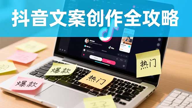 抖音文案创作全攻略：爆款标题九大绝招,100个模版直接套用,月入过万不是梦-蚂蚁汇资源分享项目网