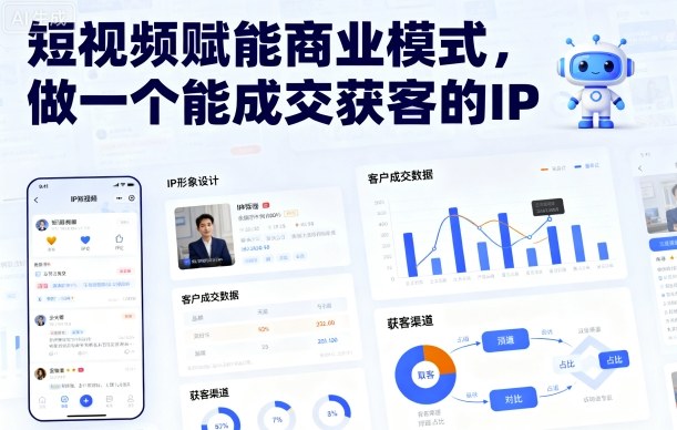 短视频赋能商业模式，做一个能成交获客的IP(更新)-蚂蚁汇资源分享项目网