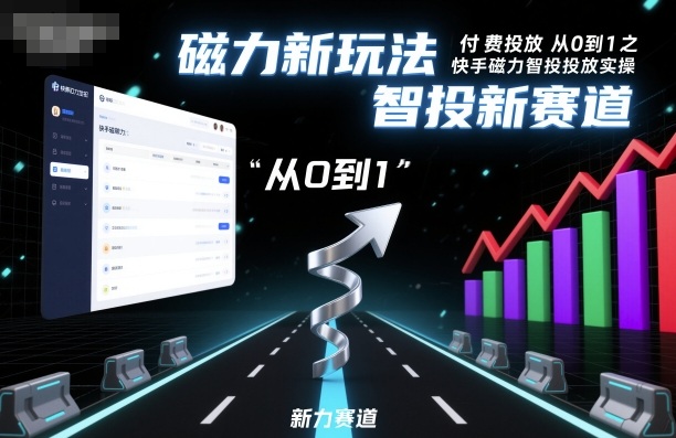⁤‍⁤⁢​⁤‬⁤‌​⁢⁣‍‬⁤⁣‬​​⁤‬⁣‬⁤‬‍‍​⁢​‬⁡⁢⁣⁢​‍​⁤‬‬‌⁣付费投放从0到1之快手磁力智投投放实操，磁力新玩法，智投新赛道-蚂蚁汇资源分享项目网