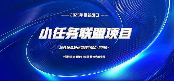 小任务联盟项目：一台电脑每天只需10分钟，轻松简单稳定-蚂蚁汇资源分享项目网