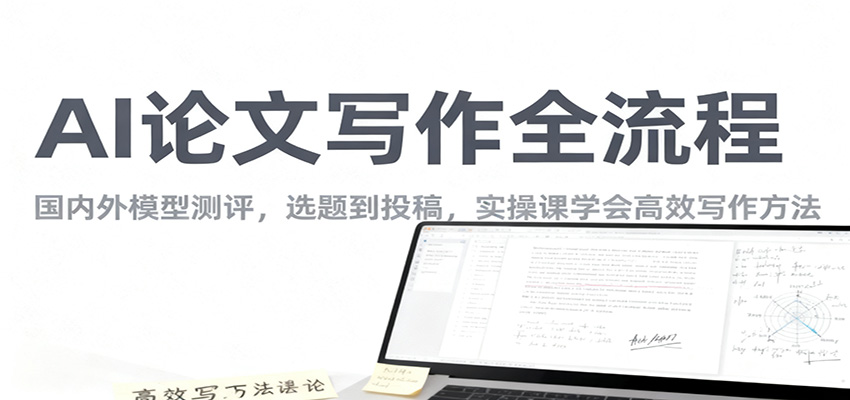 AI论文写作全流程，国内外模型测评，选题到投稿，实操课学高效写作方法-蚂蚁汇资源分享项目网