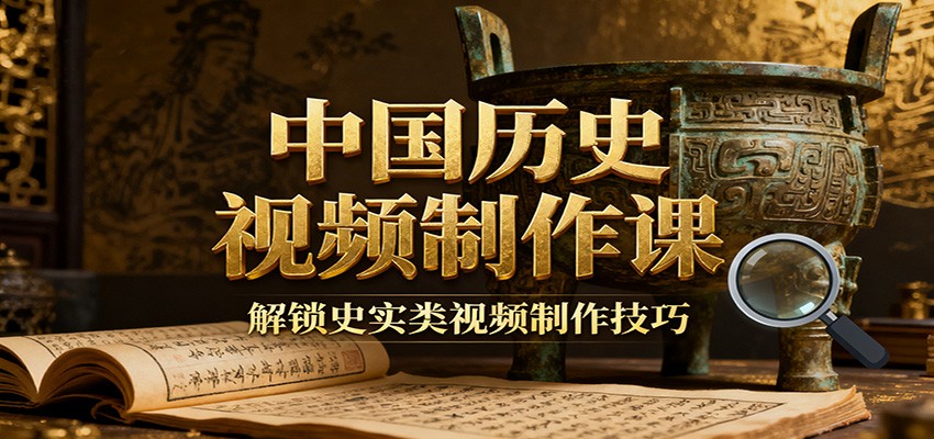 中国历史视频制作课:疆域地图集+参考文案+练习素材,解锁史实类视频制作技巧-蚂蚁汇资源分享项目网