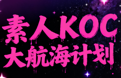 超萌素人KOC大航海计划-蚂蚁汇资源分享项目网
