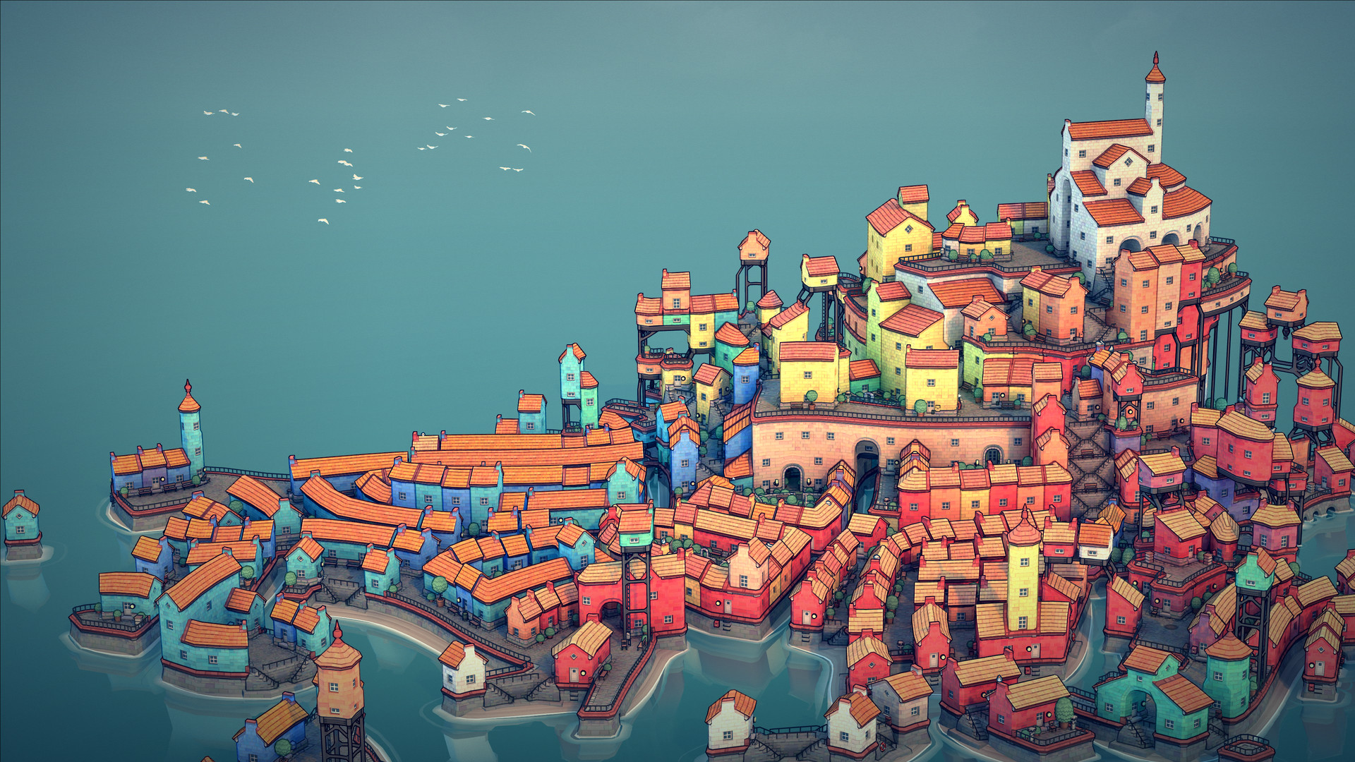 《城镇设计师 Townscaper》Switch中文版NSP下载 – 含1.0.1补丁-蚂蚁汇资源分享项目网