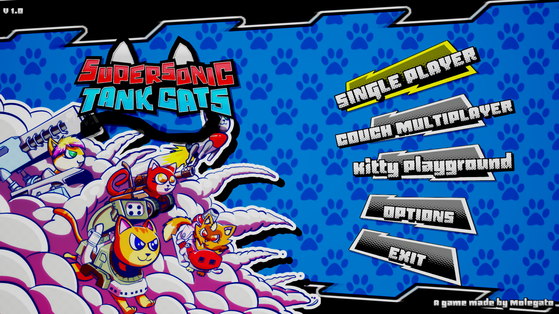 《超音速坦克猫 Supersonic Tank Cats》Switch英文版NSP下载-蚂蚁汇资源分享项目网