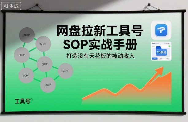 网盘拉新工具号SOP实战手册，打造没有天花板的被动收入-蚂蚁汇资源分享项目网