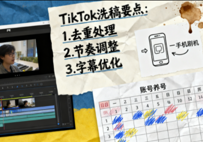 TikTok洗稿剪辑全流程课-蚂蚁汇资源分享项目网
