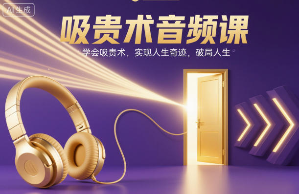 吸贵术音频课，学会吸贵术，实现人生奇迹，破局人生-蚂蚁汇资源分享项目网