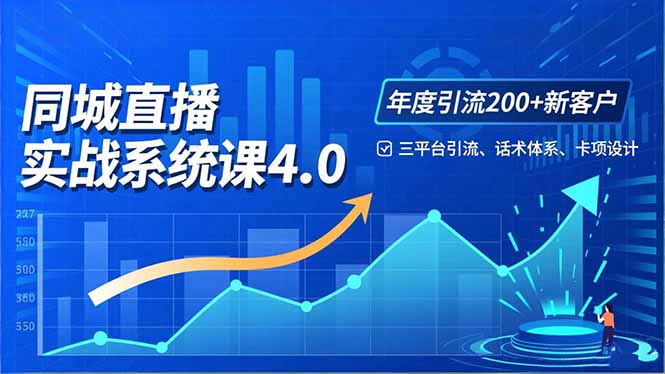 实体店直播实战班4.0，三平台引流、话术体系、卡项设计，年度引流200客月增10万-蚂蚁汇资源分享项目网