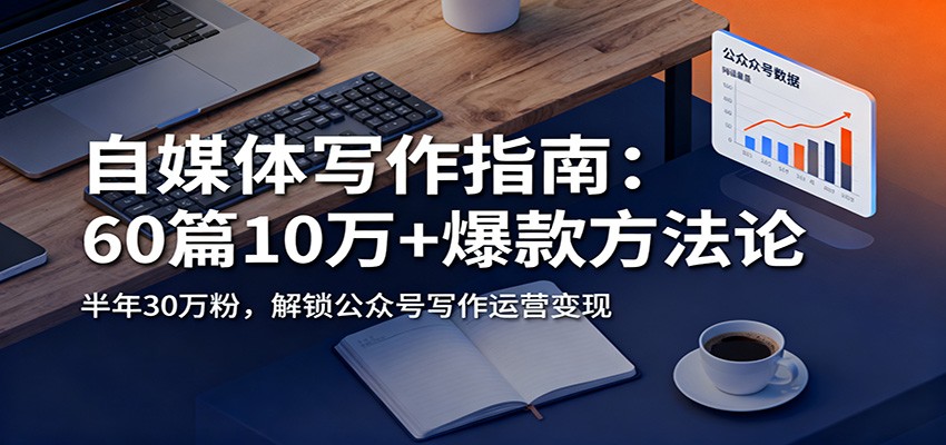 自媒体写作指南：60篇10万+爆款方法论，半年30万粉，解锁公众号写作运营变现-蚂蚁汇资源分享项目网