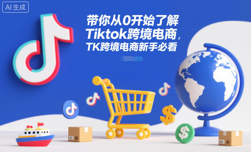 带你从0开始了解Tiktok跨境电商，TK跨境电商新手必看-蚂蚁汇资源分享项目网