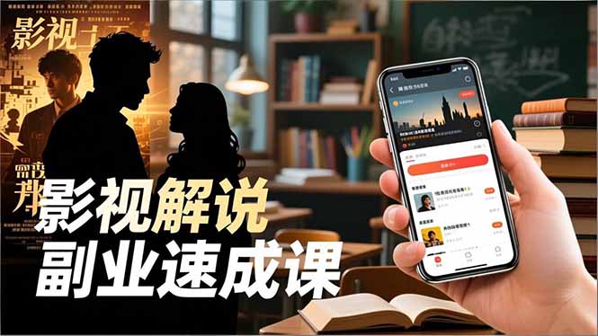 Tk影视解说副业速成课，软件安装、全流程实操、爆款预设，新手两周变现-蚂蚁汇资源分享项目网