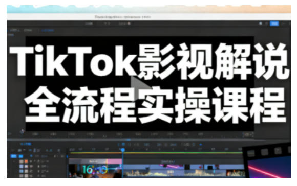 TikTok影视解说全流程实操，手把手教你打造TK爆款解说视频-蚂蚁汇资源分享项目网