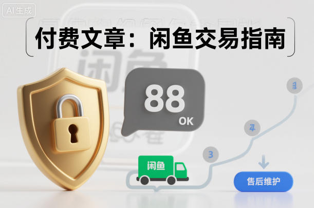 付费文章：闲鱼交易指南，怎么才能降低被坑被马扁的概率-蚂蚁汇资源分享项目网
