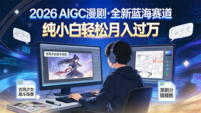 2026年全新蓝海赛道，纯小白轻松月入过万-蚂蚁汇资源分享项目网