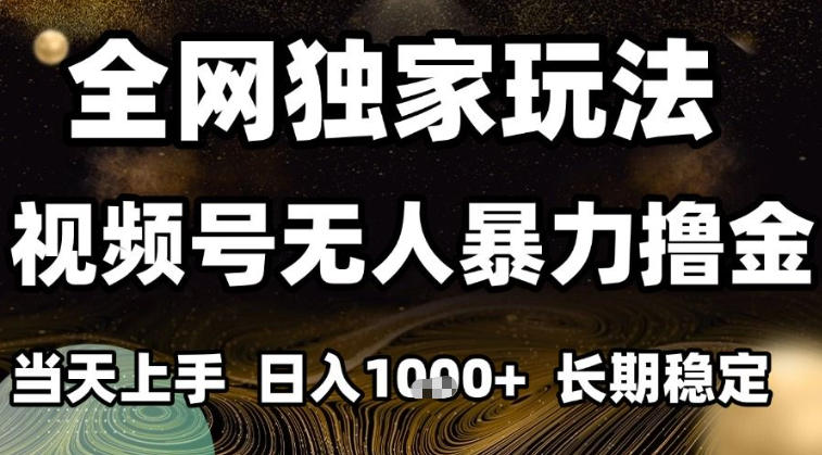 年底最新独家视频号无人直播撸礼物，小白也能轻松日入1k+，长期稳定，可批量复制【揭秘】-蚂蚁汇资源分享项目网