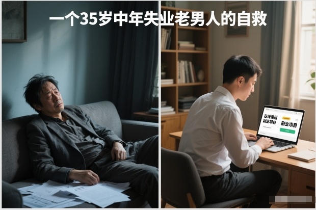 付费文章：一个35岁中年失业老男人的自救-蚂蚁汇资源分享项目网