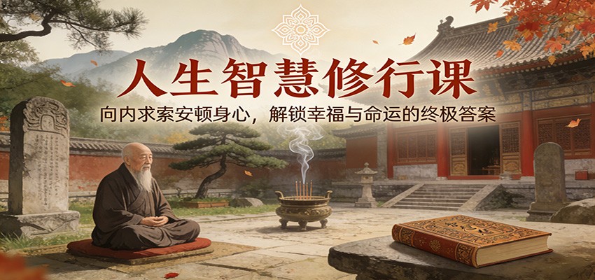 人生智慧修行课：向内求索安顿身心，解锁幸福与命运的终极答案-蚂蚁汇资源分享项目网