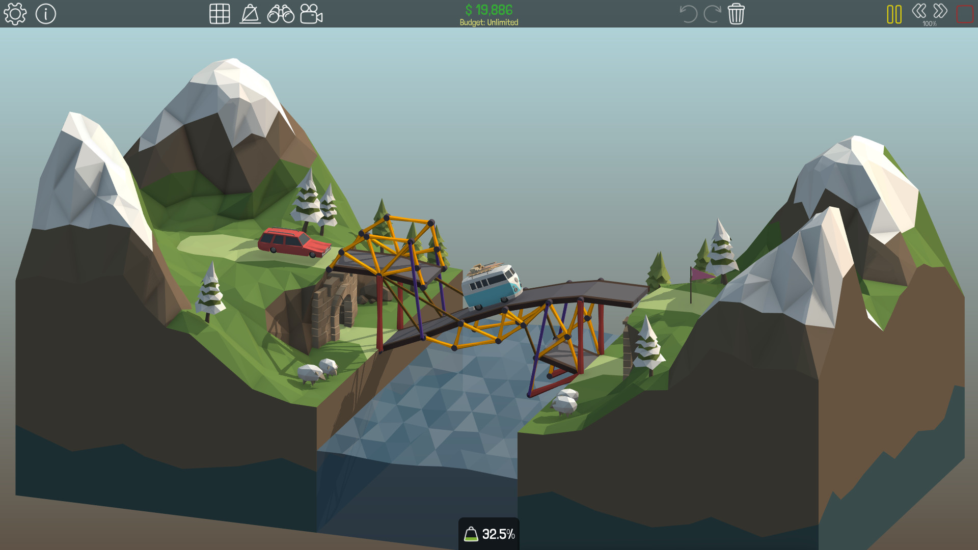 《桥梁建筑师 Poly Bridge》Switch中文版NSP下载 – 含1.1.0补丁-蚂蚁汇资源分享项目网
